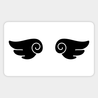 Black Anime Angel Wings Magnet